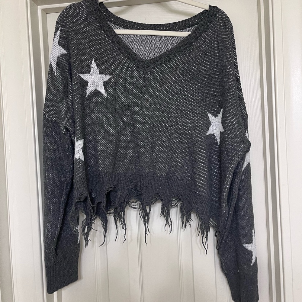 Semi Cropped Star Boutique Sweater